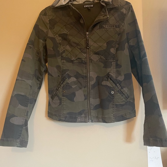 Express camo jacket with hood - Picture 7 of 8